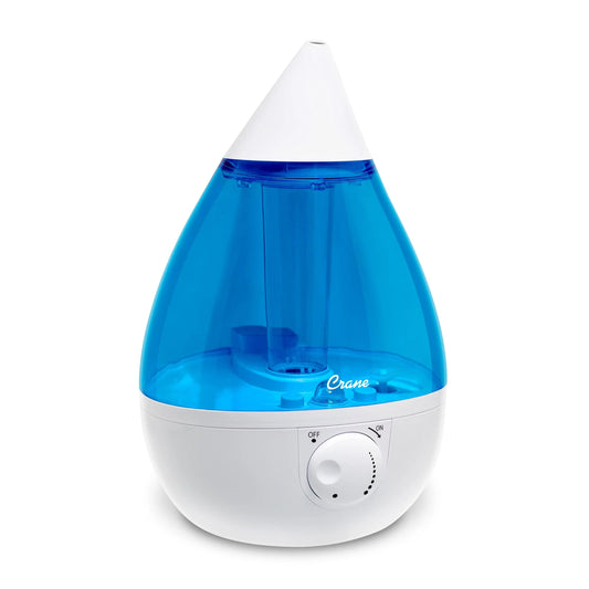 Crane - Drop Ultrasonic Cool Mist Humidifier Aqua - EE-5301B, Aqua