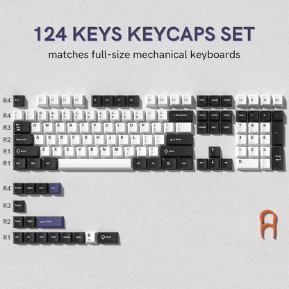 138 Keys Retro Brown Gray PBT Keycap Double Shot Cherry Profile Key Caps for Cherry MX Switches Mechanical Gamer Keyboard